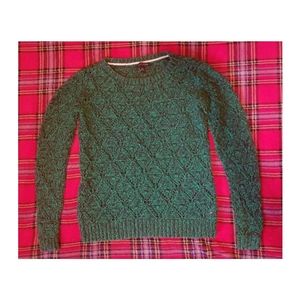 Tommy Hilfiger's Knitted Emerald Cotton Sweater